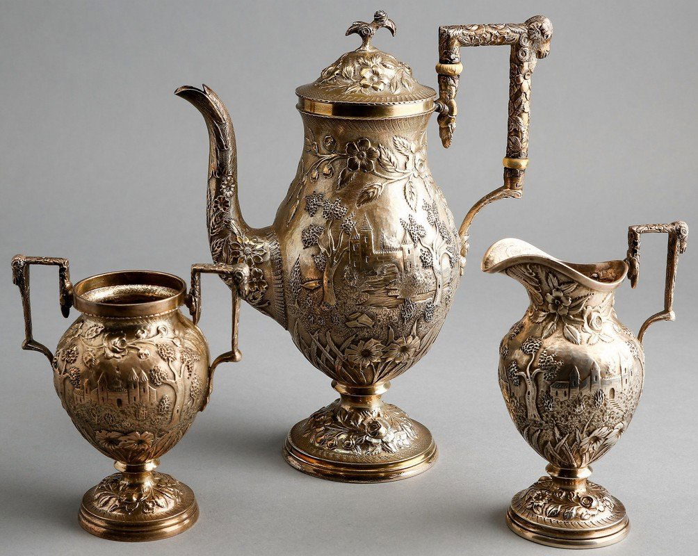 Fabulous A.G. Schultz Baltimore Sterling Tea Set (1 of 10)