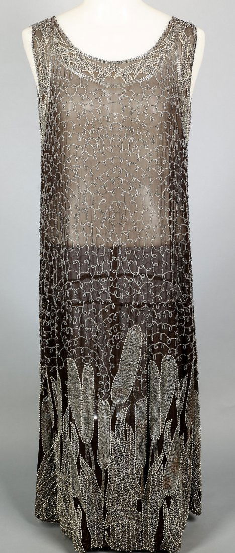 c1920 Heavily Beaded Flapper Dress (1 of 6)
