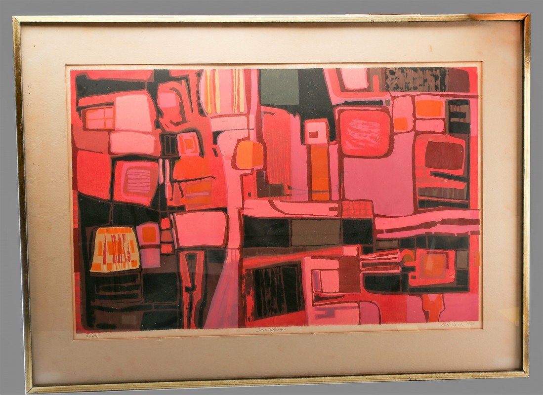 Mid Century Modern 1966 Print Bob Clark (1 of 2)