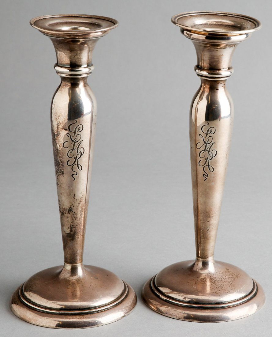 c1910 Theodore Starr Sterling Candlesticks (1 of 2)