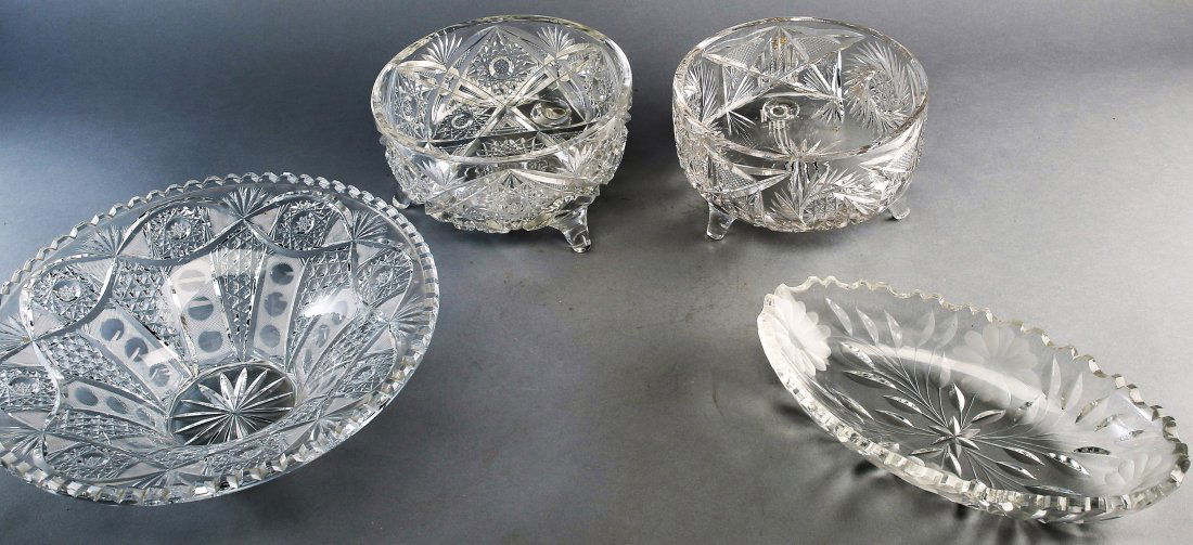 4 pc. American Brilliant Cut  Crystal, Lot (1 of 1)
