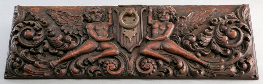 Antique Spanish Renaissance Architectural Wall Plaque (1 of 2)