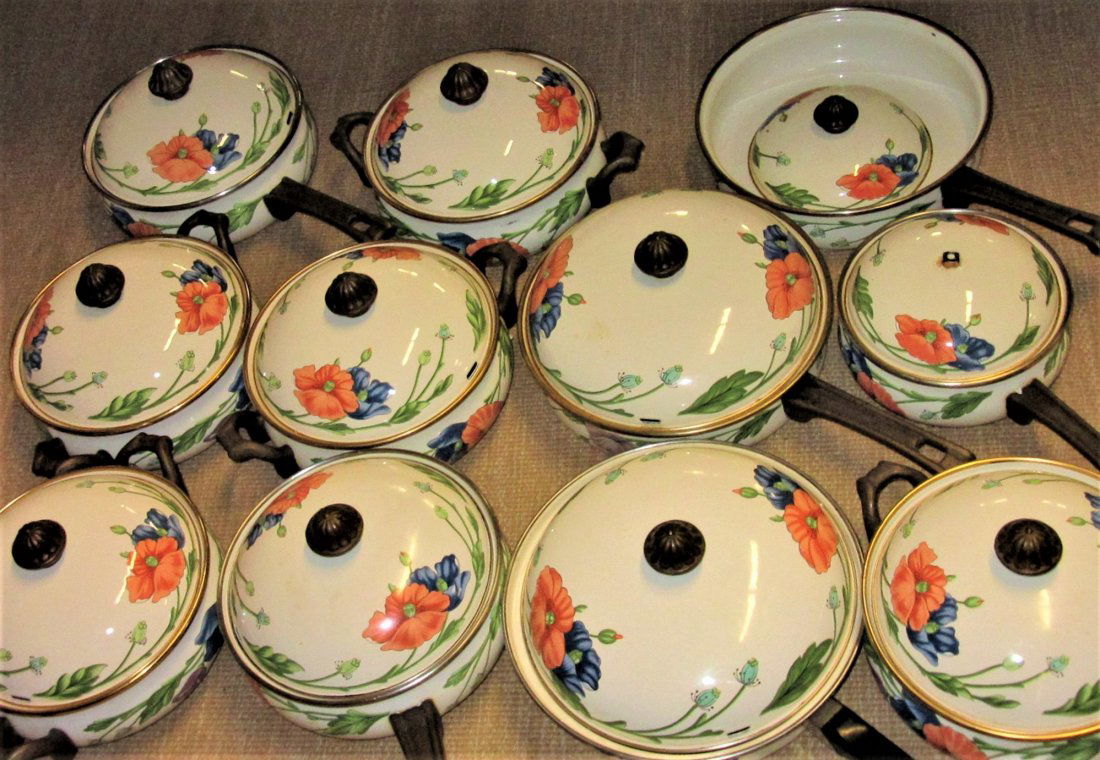 Large Set Villeroy Boch Amapola Cookware Set (1 of 8)