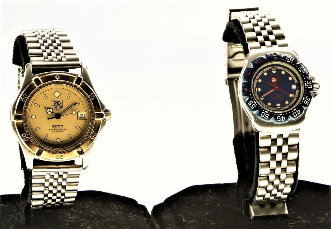 2 Vintage Tag Heuer Watches, Professional & Formula 1 (1 of 1)