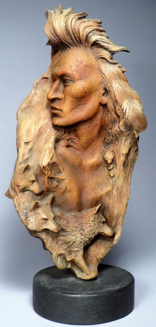 Rick Cain \"WOLF PRINCE\" Sculpture Signed & Numbered (1 of 9)