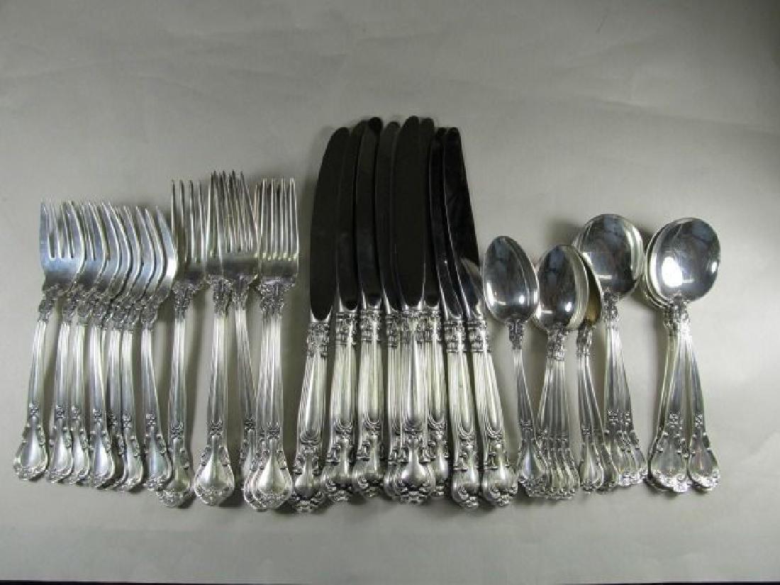 GORHAM CHANTILLY STERLING 40 PIECE DINNER SET OF 8 (1 of 12)
