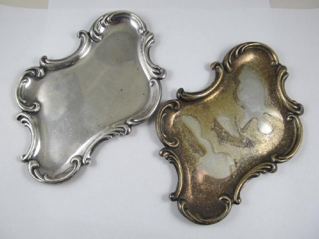 2 W STERLING SMALL ORNATE TRAYS (1 of 10)