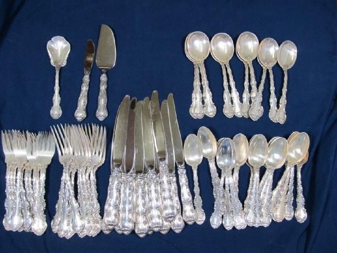 GORHAM STRASBOURG STERLING SILVER 75 PC SERVICE 12 (1 of 12)