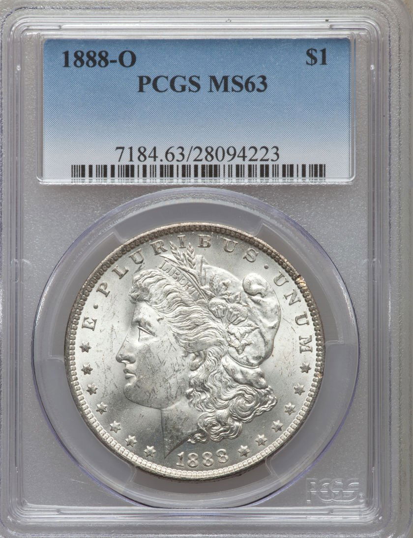 1888 O Morgan Dollar MS-63 PCGS (1 of 2)