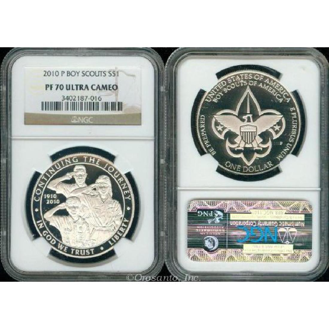 2010 Boy Scouts Of America Proof Silver Dollar NGC (1 of 2)