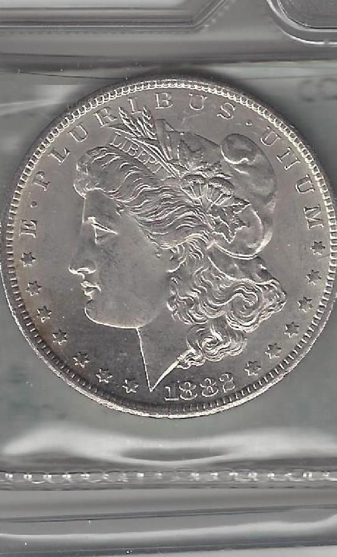1882-CC MORGAN SILVER DOLLAR MS-65 (1 of 2)