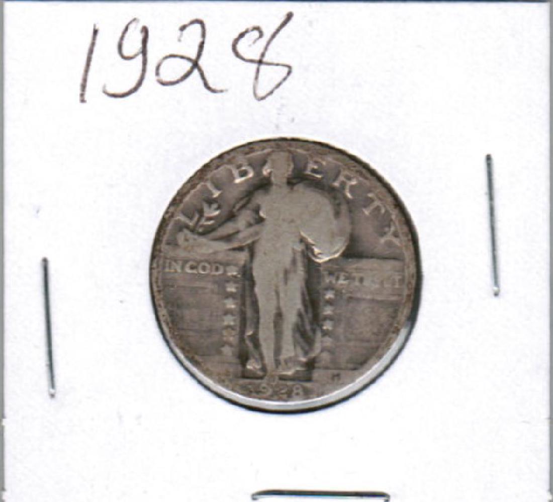 1928 STANDING LIBERTY QUARTER FINE (1 of 2)