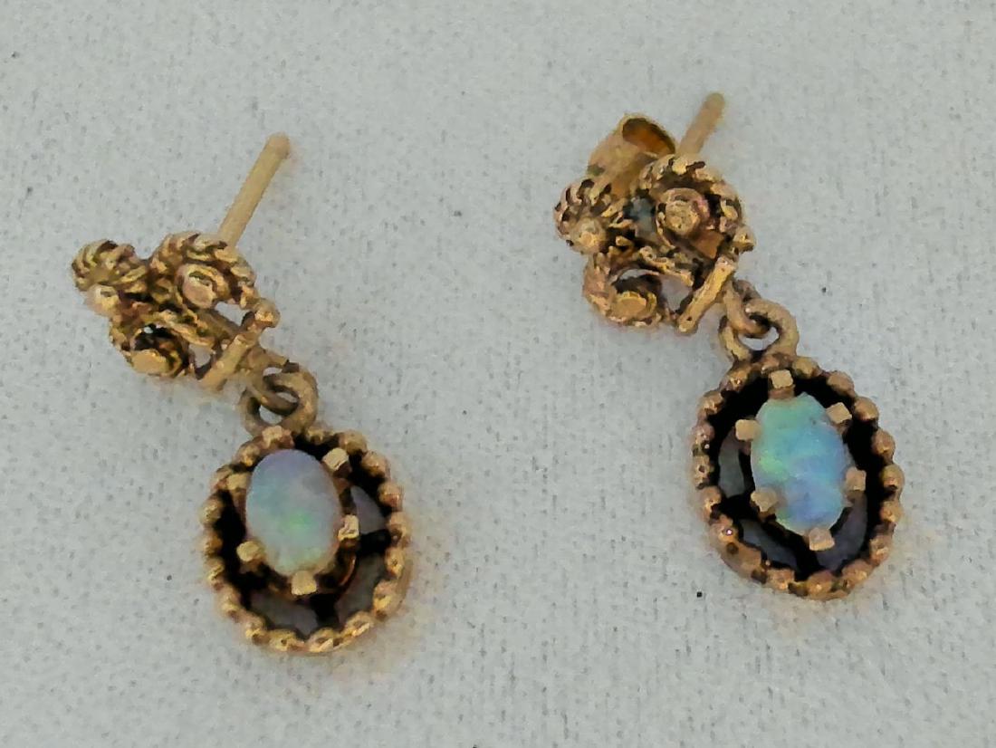ANTIQUE OPAL STONE EARRINGS (1 of 3)