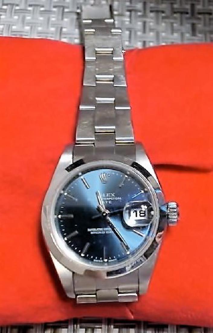 ROLEX OYSTER PERPETUAL DATE ADJ WATCH (1 of 5)