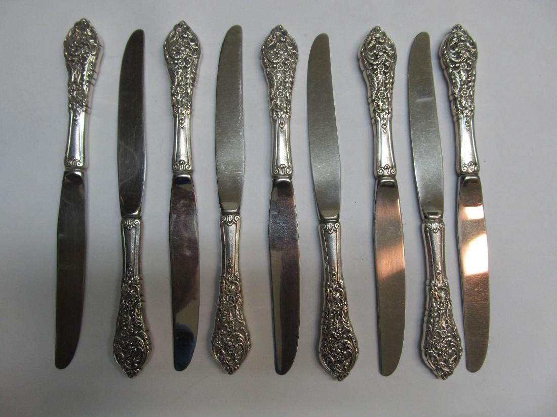 REED & BARTON FLORENTINE LACE STERLING HANDLE KNIVES (1 of 11)