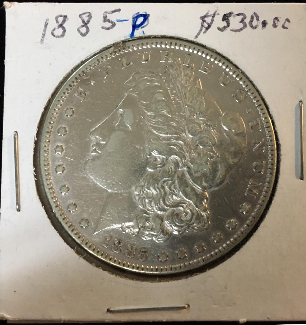 1885-P $1 Morgan Silver Dollar: 1885-P $1 Morgan Silver Dollar