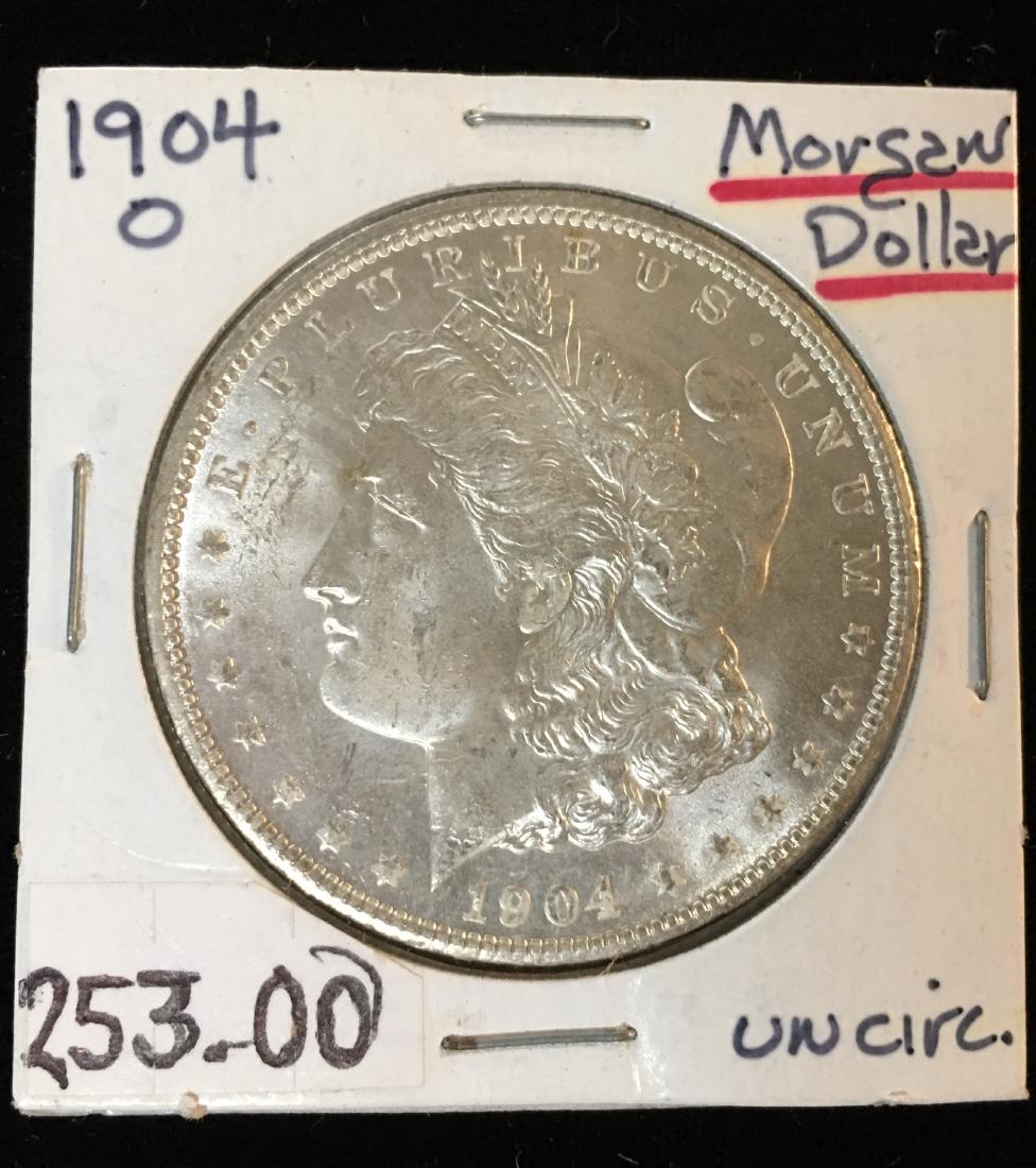 1904-O $1 Morgan Silver Dollar GEM BU (1 of 2)