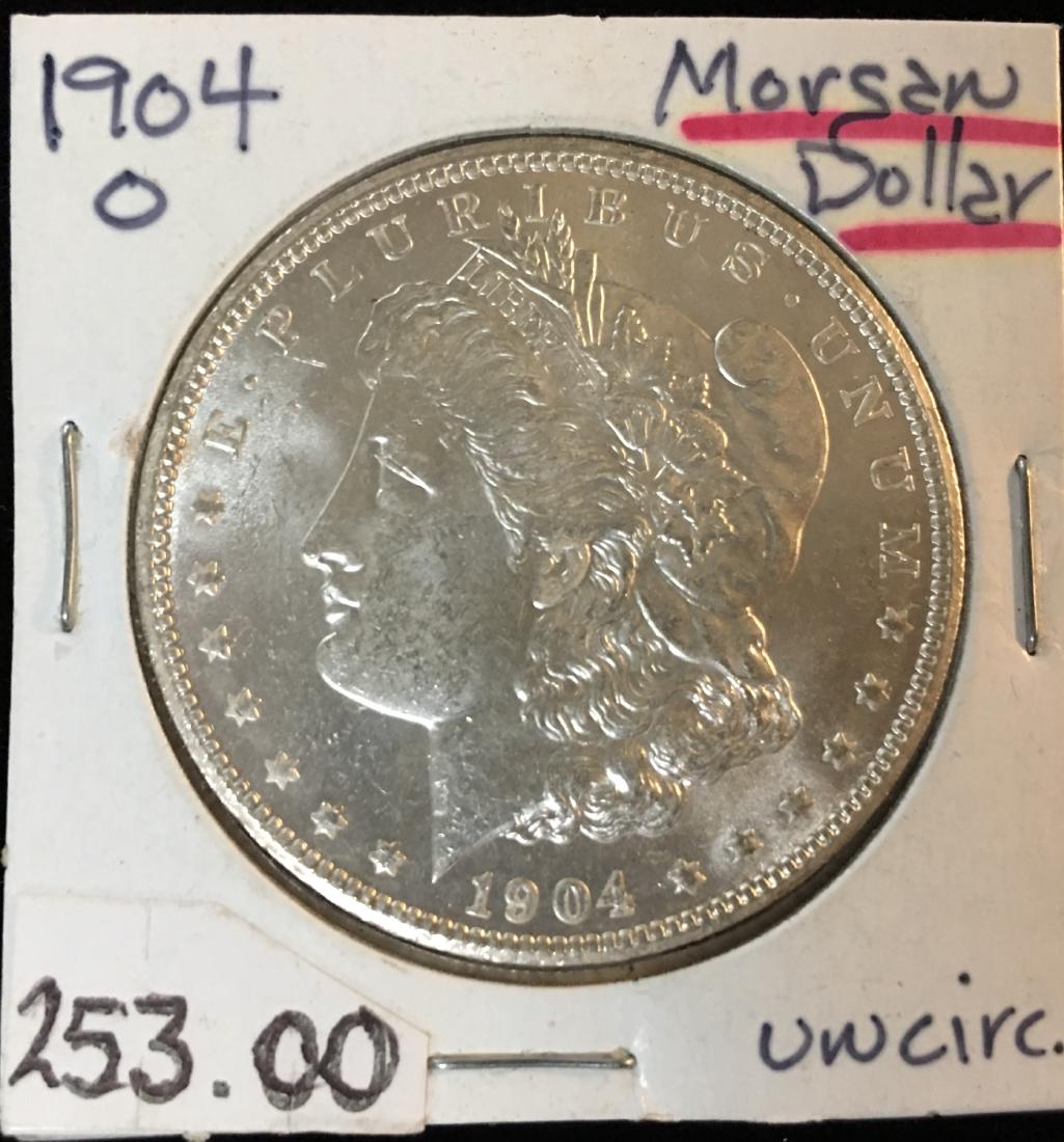1904-O $1 Morgan Silver Dollar GEM BU (1 of 2)