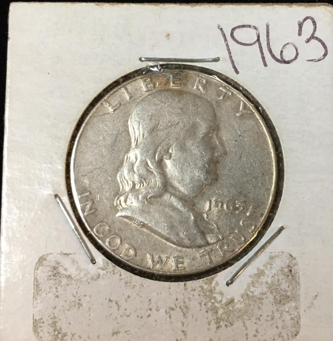 1963-D 50C Franklin Silver Half Dollar (1 of 2)