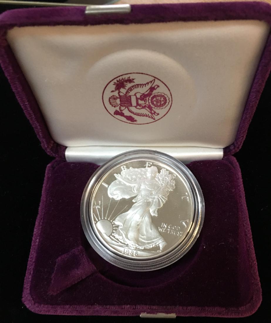 1986-S $1 American Silver Eagle Proof As Is (1 of 3)