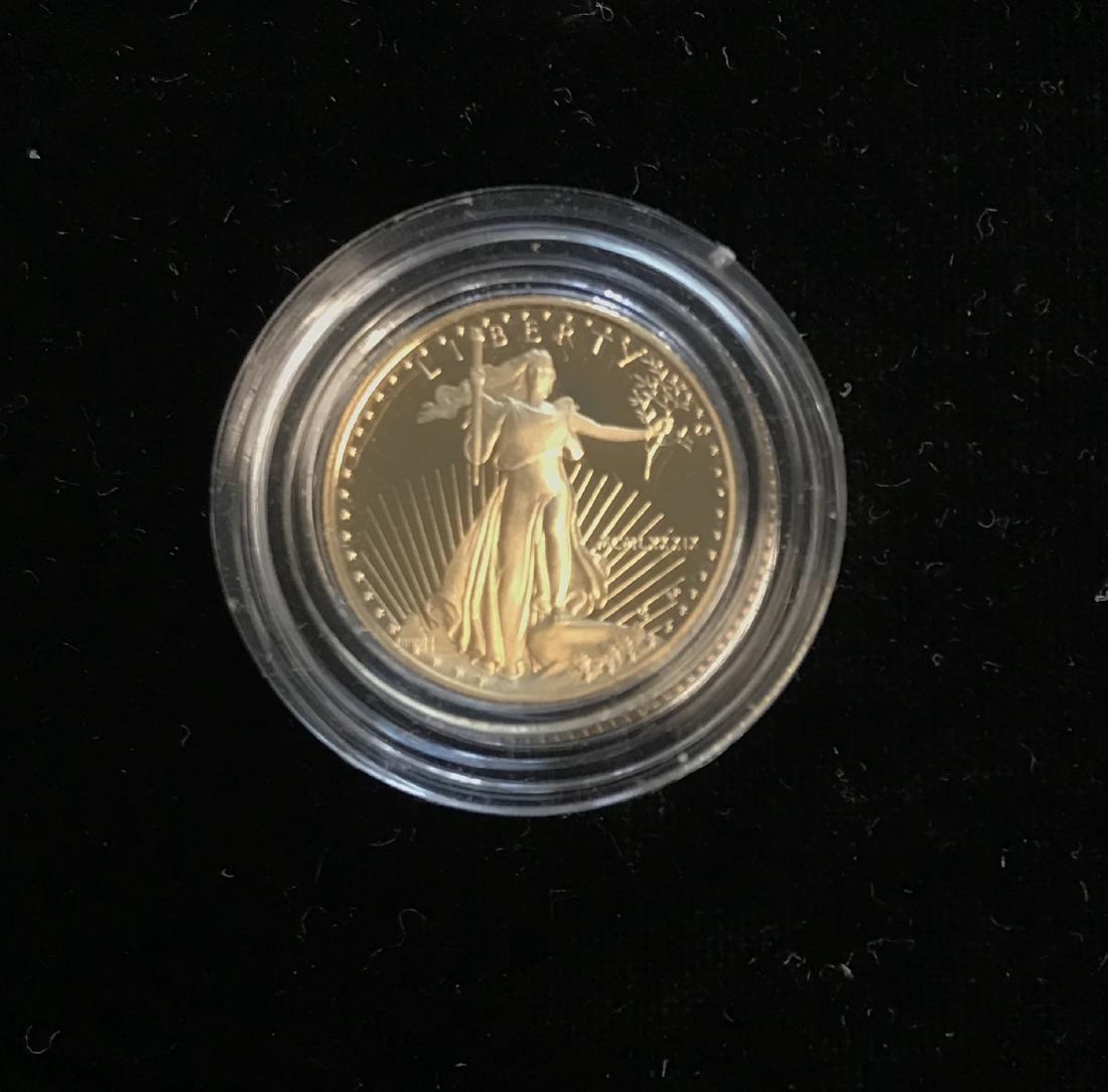 1989 $5 American Gold Eagle 1/10 oz Five Dollar Proof (1 of 2)