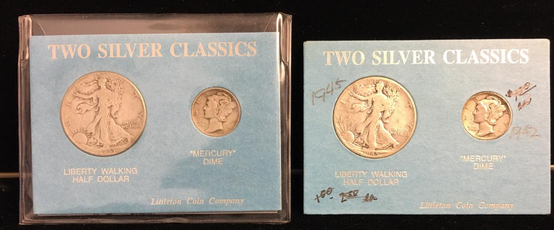 Set of 2 - World War II Coins Set 1943 & 1945 Walking (1 of 1)