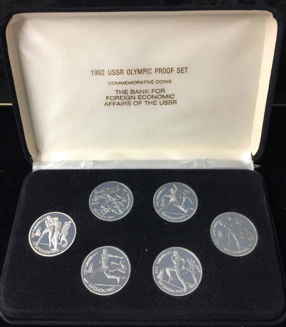1992 Ussr Official 6 Coin Commemorative Proof Set