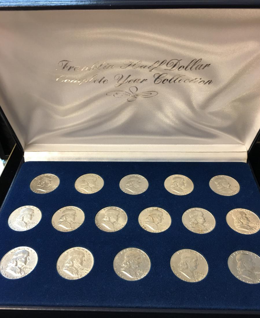 Set of 16 Franklin Half Dollars Complete Year (1 of 2)