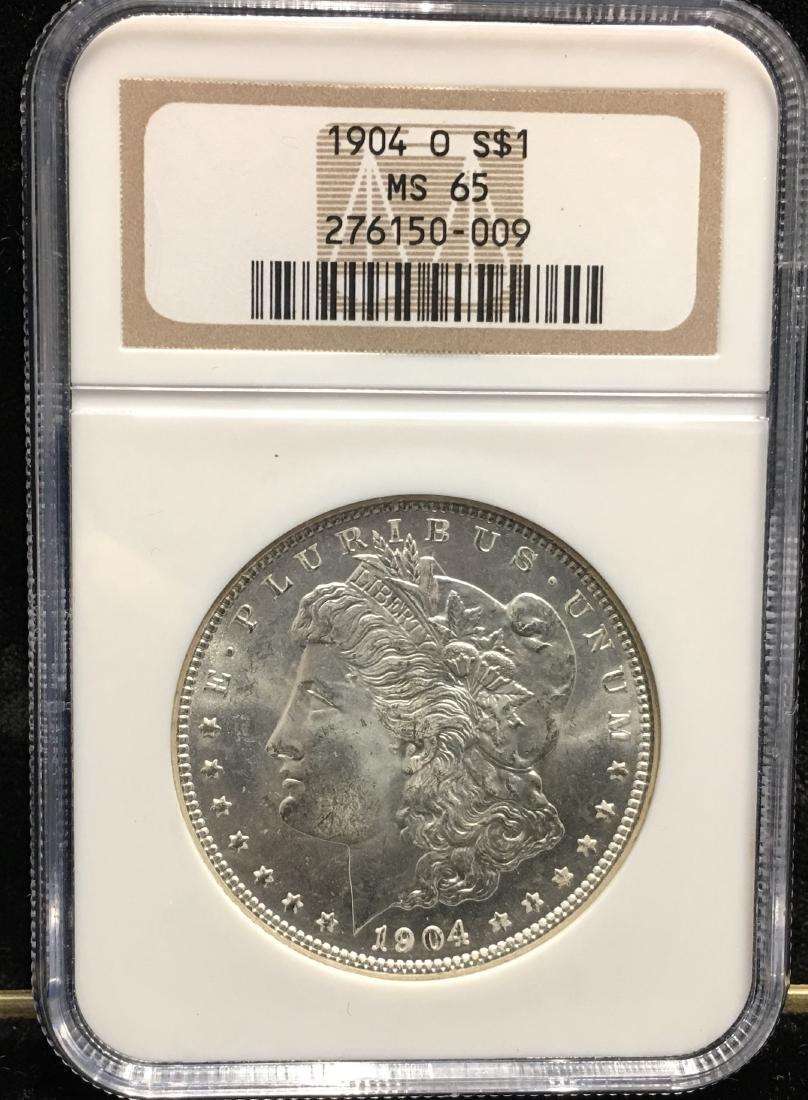 1904-O $1 Morgan Silver Dollar NGC MS65 (1 of 2)