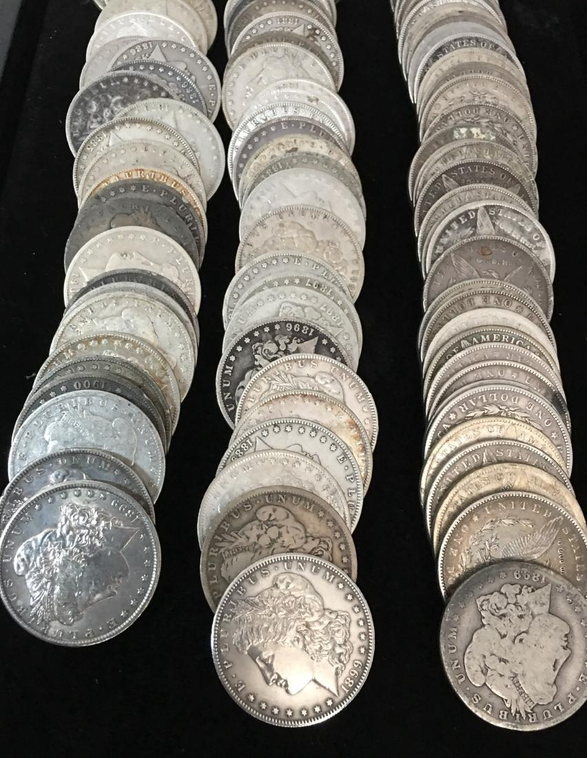 100 Mixed Morgan Dollars Pre 1921 (1 of 4)