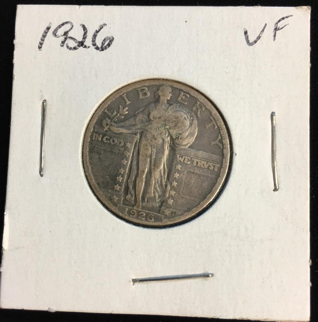 1926-P 25C Standing Silver Quarter (1 of 2)