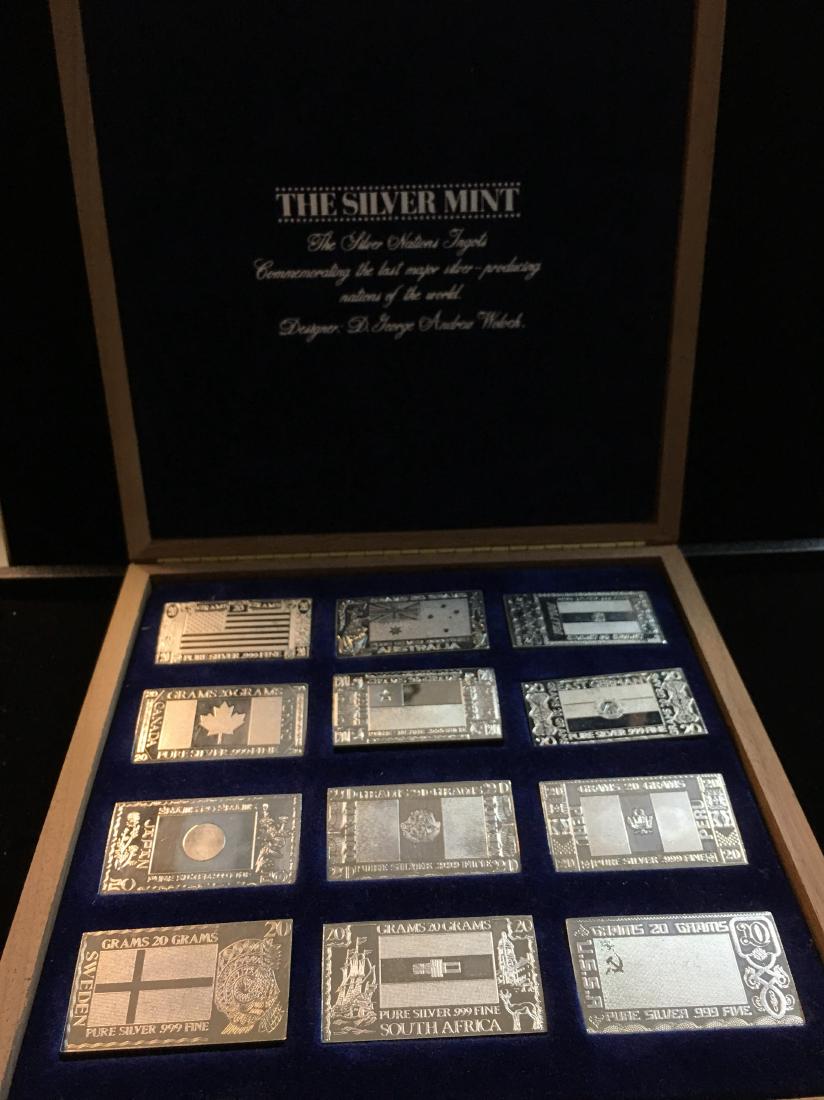 Set of 12 - 20 g. each Silver Nation Ingots by The (1 of 6)