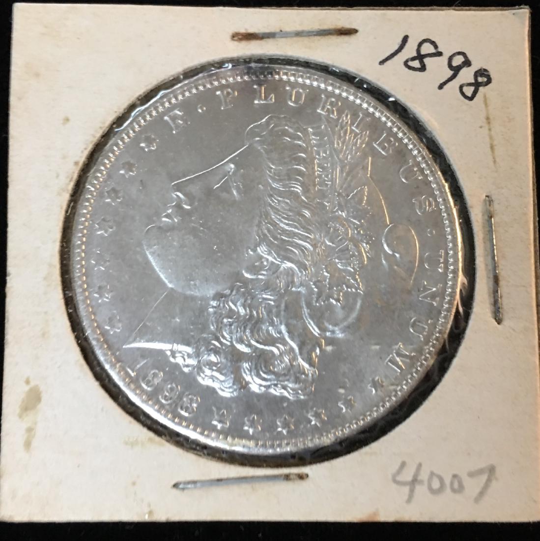 1898-P $1 Morgan Silver Dollar GEM BU (1 of 2)