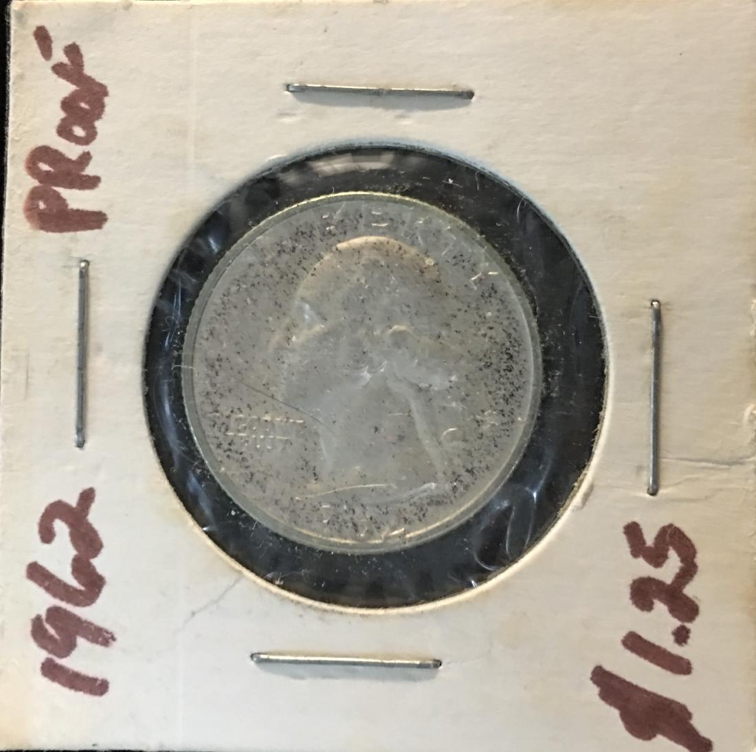 1962-P 25C Washington Silver Quarter Proof (1 of 2)