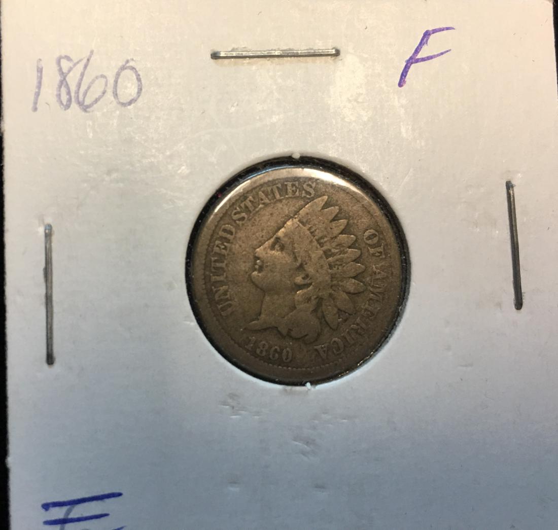 1860 1C Indian Head Cent Rounded Bust (1 of 2)