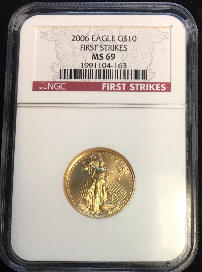 2006 $10 American Gold Eagle 1/4 oz First Strike NGC (1 of 4)