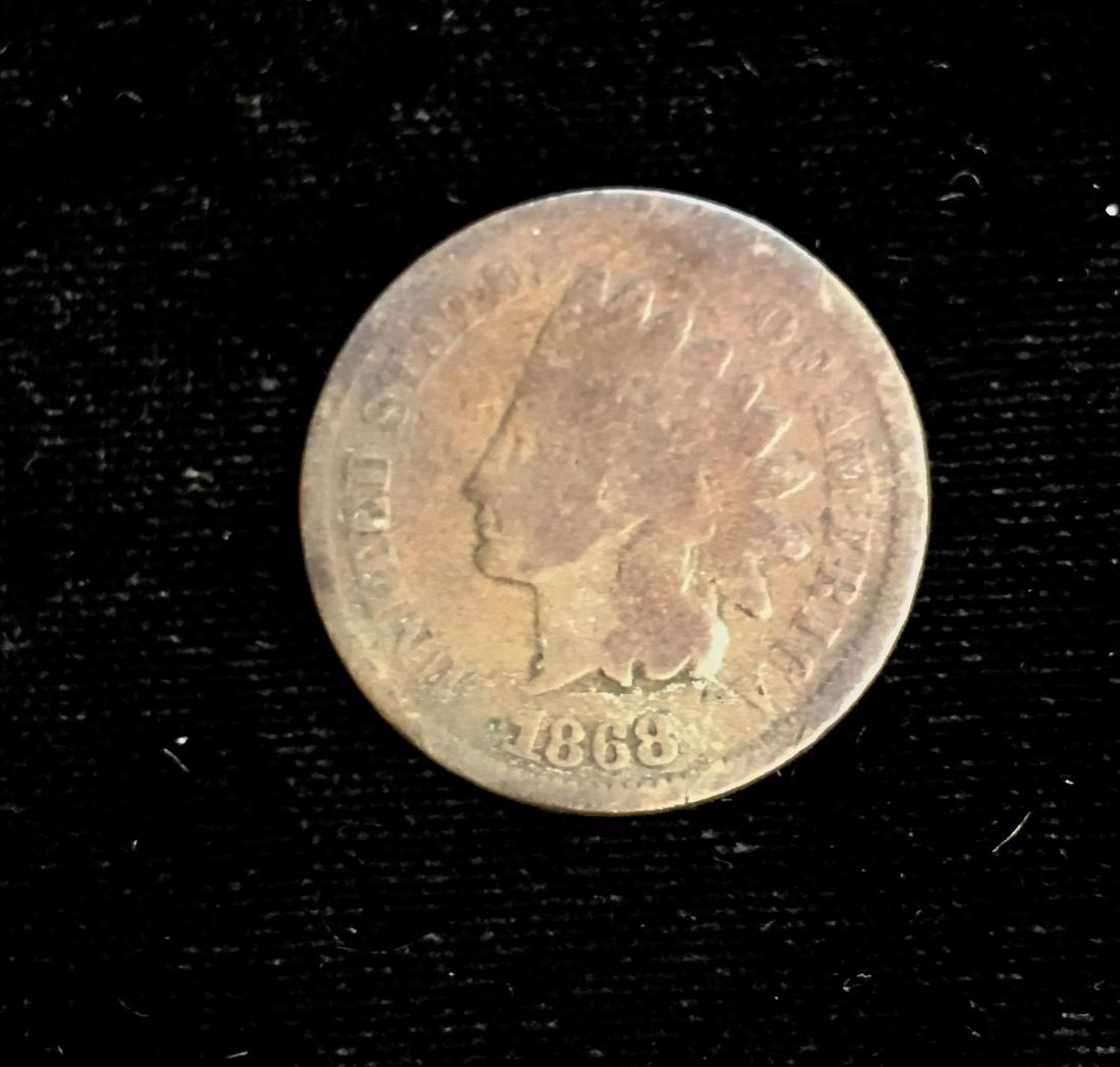 1868 1C Indian Head Cent Good (1 of 2)