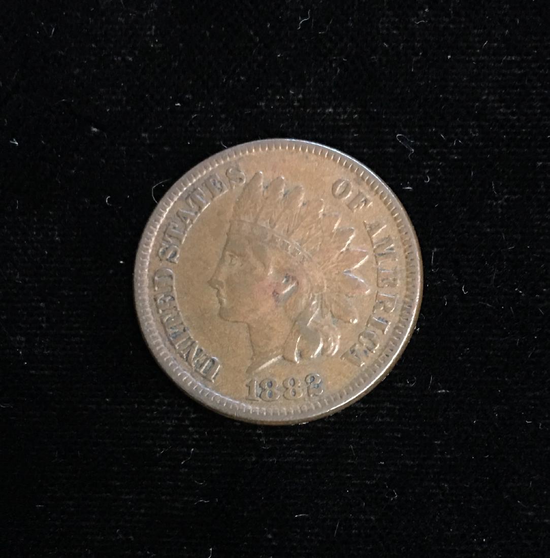 1882 1C Indian Head Cent VF-XF (1 of 2)