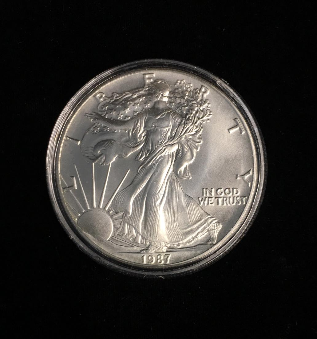 1987 $1 American Silver Eagle BU (1 of 2)