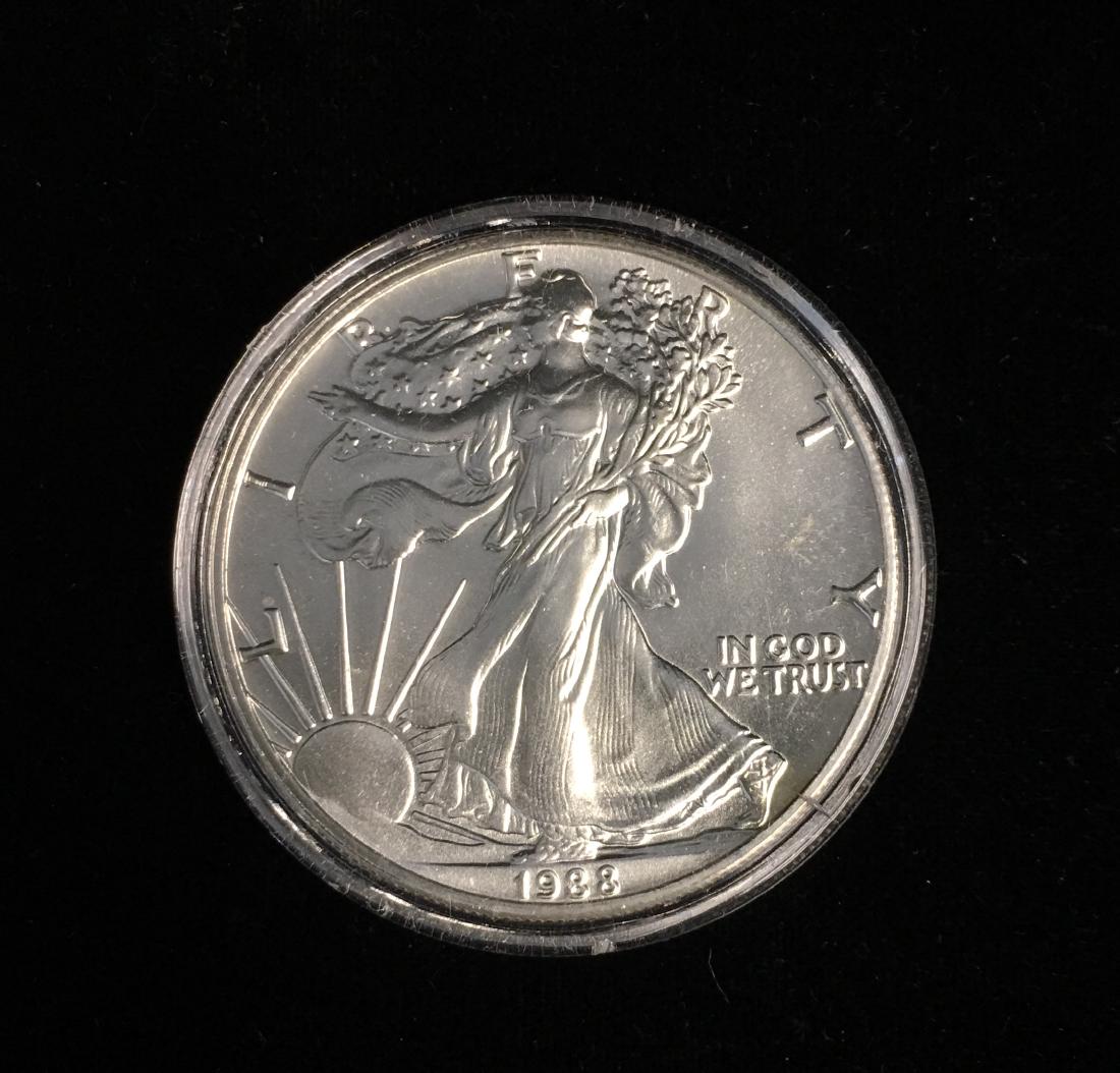 1988 $1 American Silver Eagle BU (1 of 2)