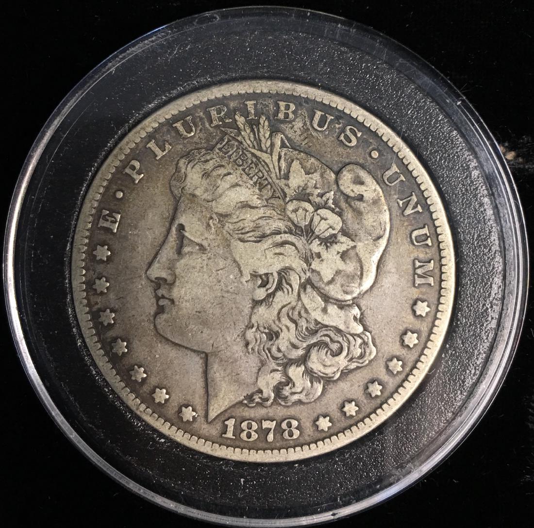 1878-CC $1 Morgan Silver Dollar VF (1 of 2)