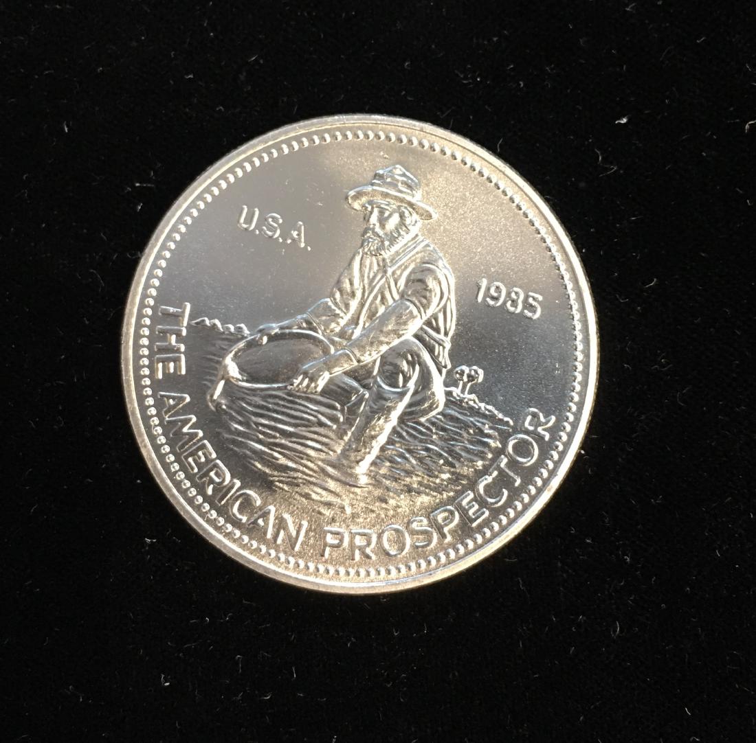 1985 1 oz Silver Round - Engelhard Prospector (Eagle: 1985 1 oz Silver Round - Engelhard Prospector (Eagle Reverse)