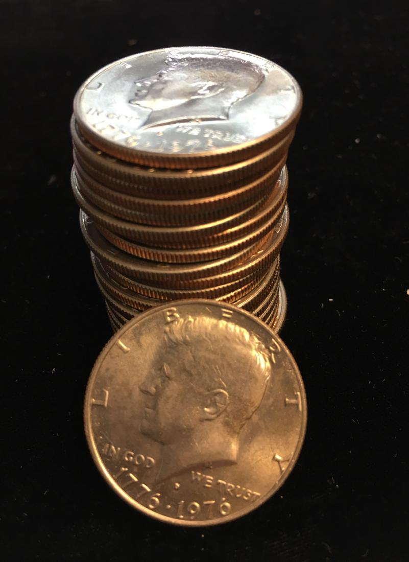 1976-D Roll of 20 Kennedy Half Dollars CLAD BU (1 of 2)