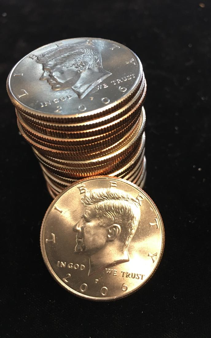 2006-P Roll of 20 Kennedy Half Dollars CLAD BU (1 of 2)