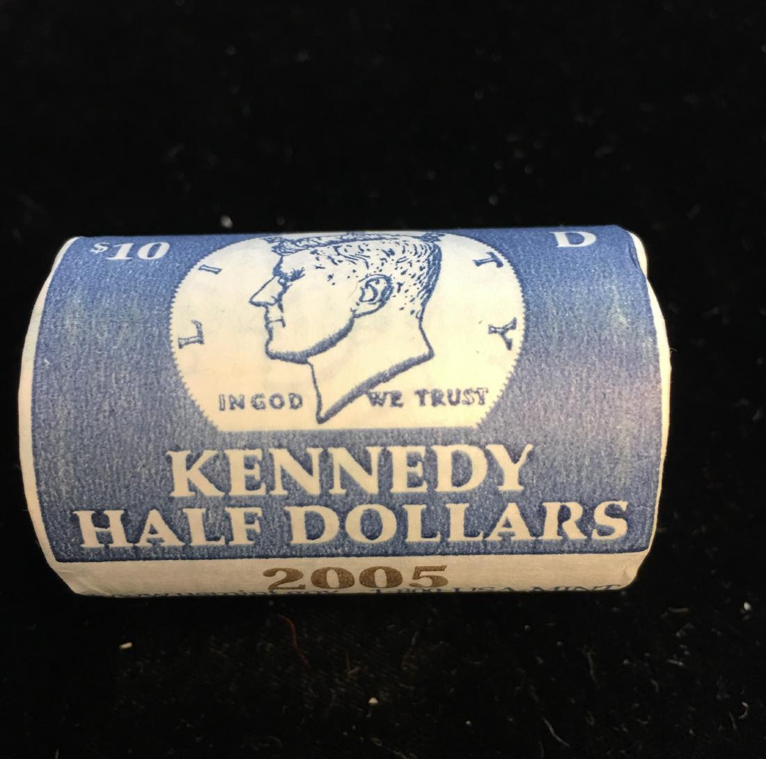 2005-D U.S. Mint Wrapped Roll of 20 Kennedy Half (1 of 2)