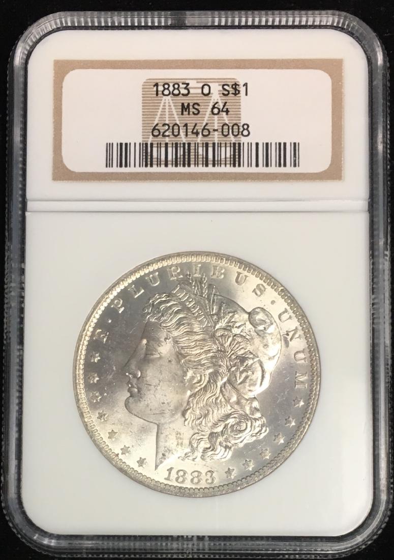 1883-O $1 Morgan Silver Dollar NGC MS64 (1 of 2)