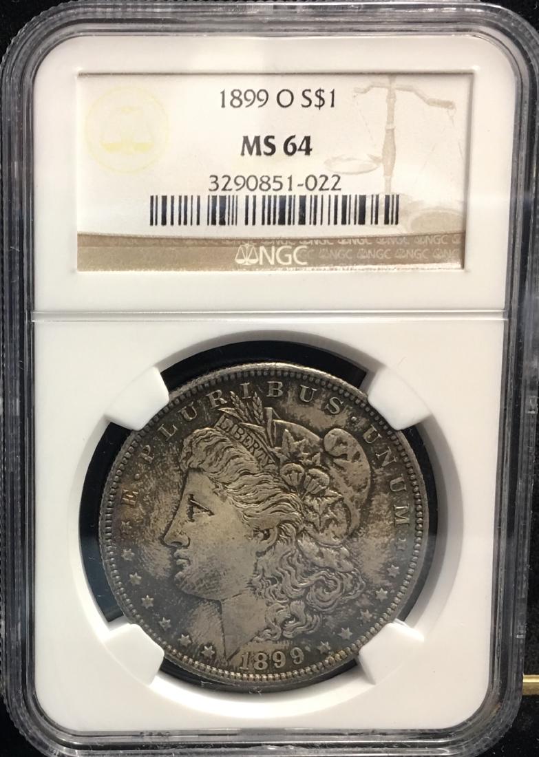1899-O $1 Morgan Silver Dollar NGC MS64 (1 of 2)