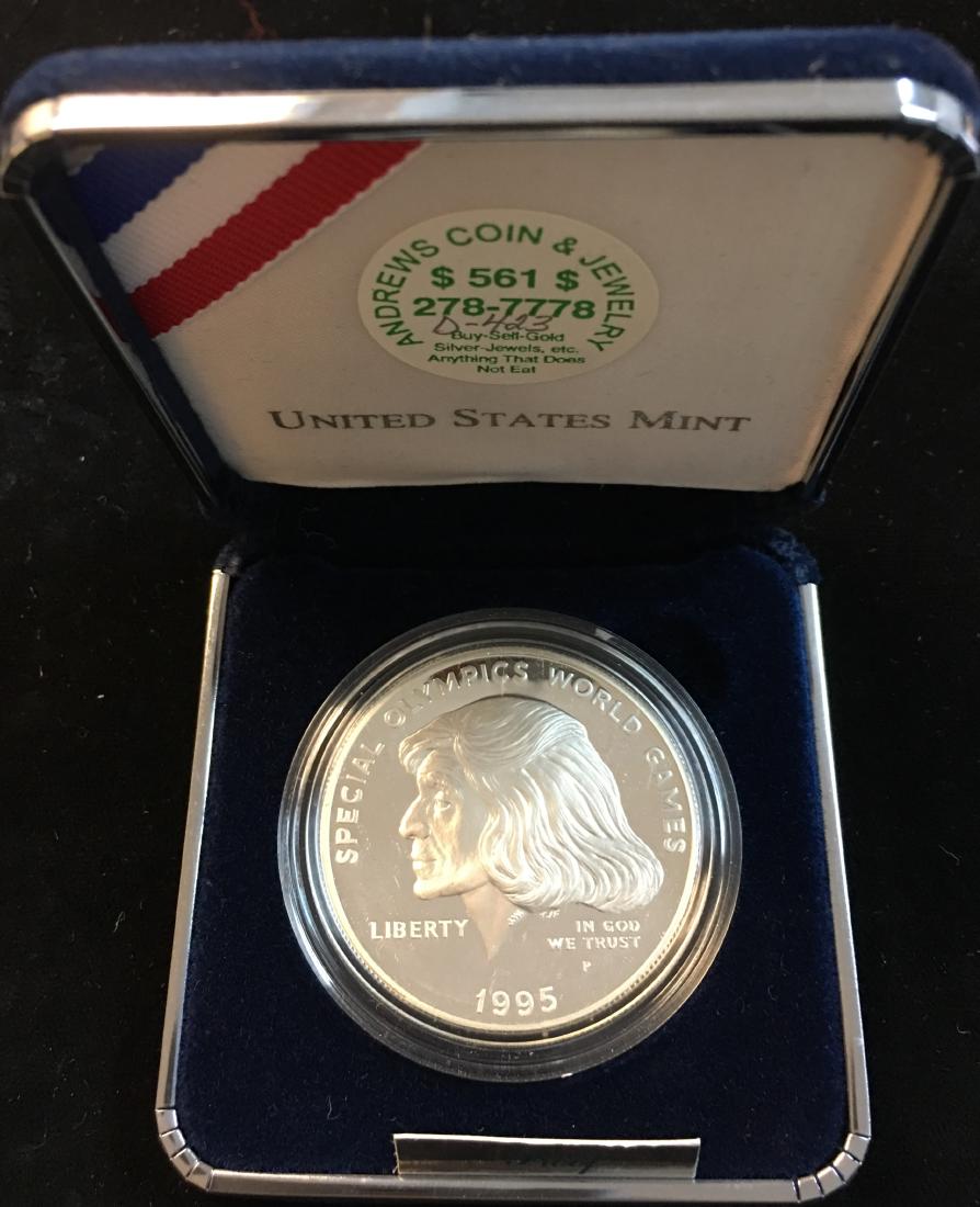 1995-P $1 Special Olympics World Games Silver Dollar (1 of 3)