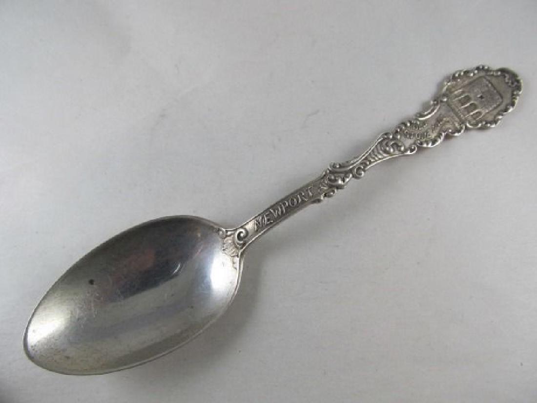 GORHAM OLD STONE MILL NEWPORT STERLING SOUVENIR SPOON (1 of 6)