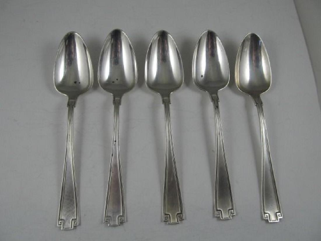 GORHAM ETRUSCAN STERLING 5 TEASPOONS PTD 1913 XLNT (1 of 11)